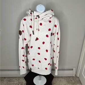 Naketano Beige Hoodie with Owl Patch